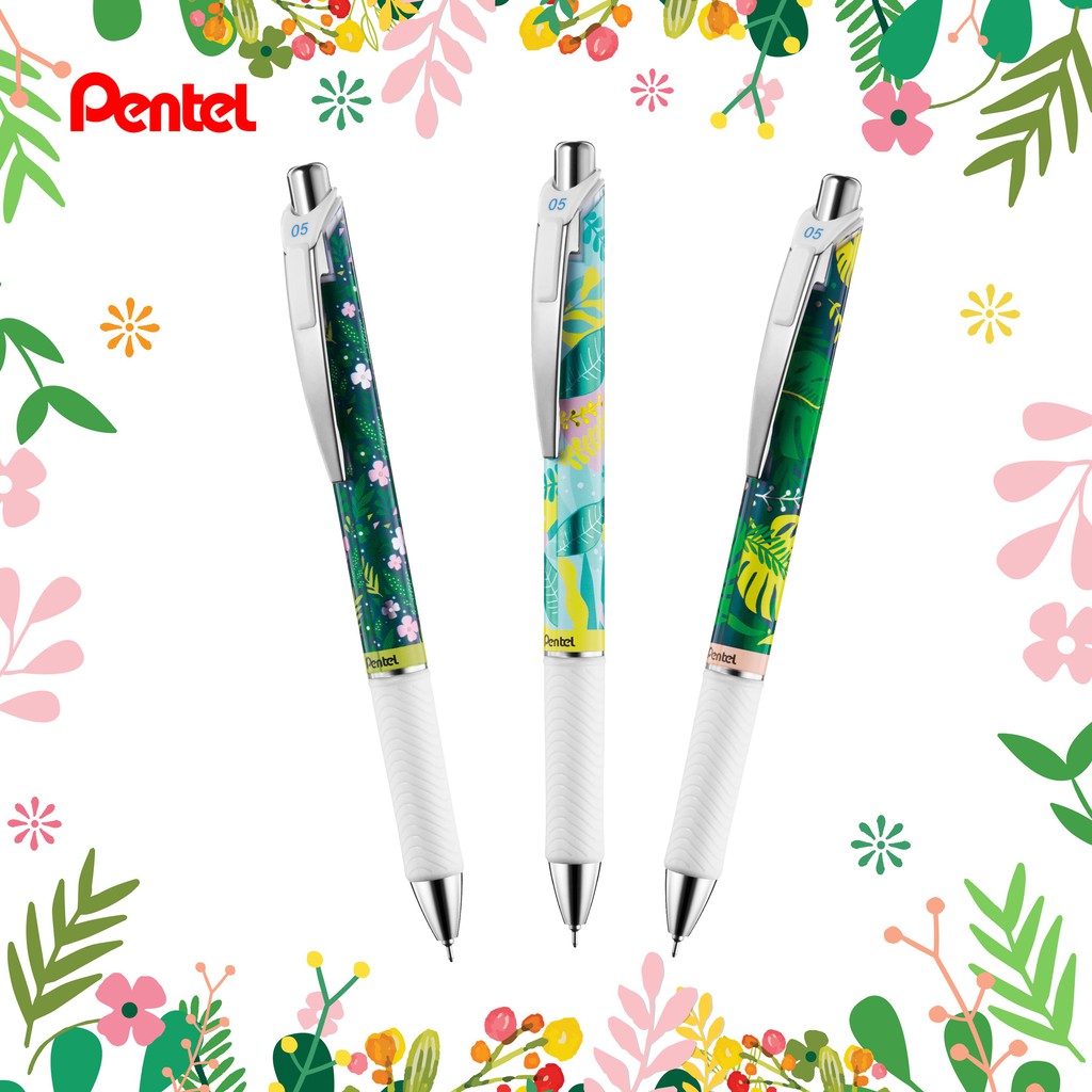 Bút bi Energel Kawaii đầu bi 0.5mm Pentel BLN75KW [Combo 3 cây]