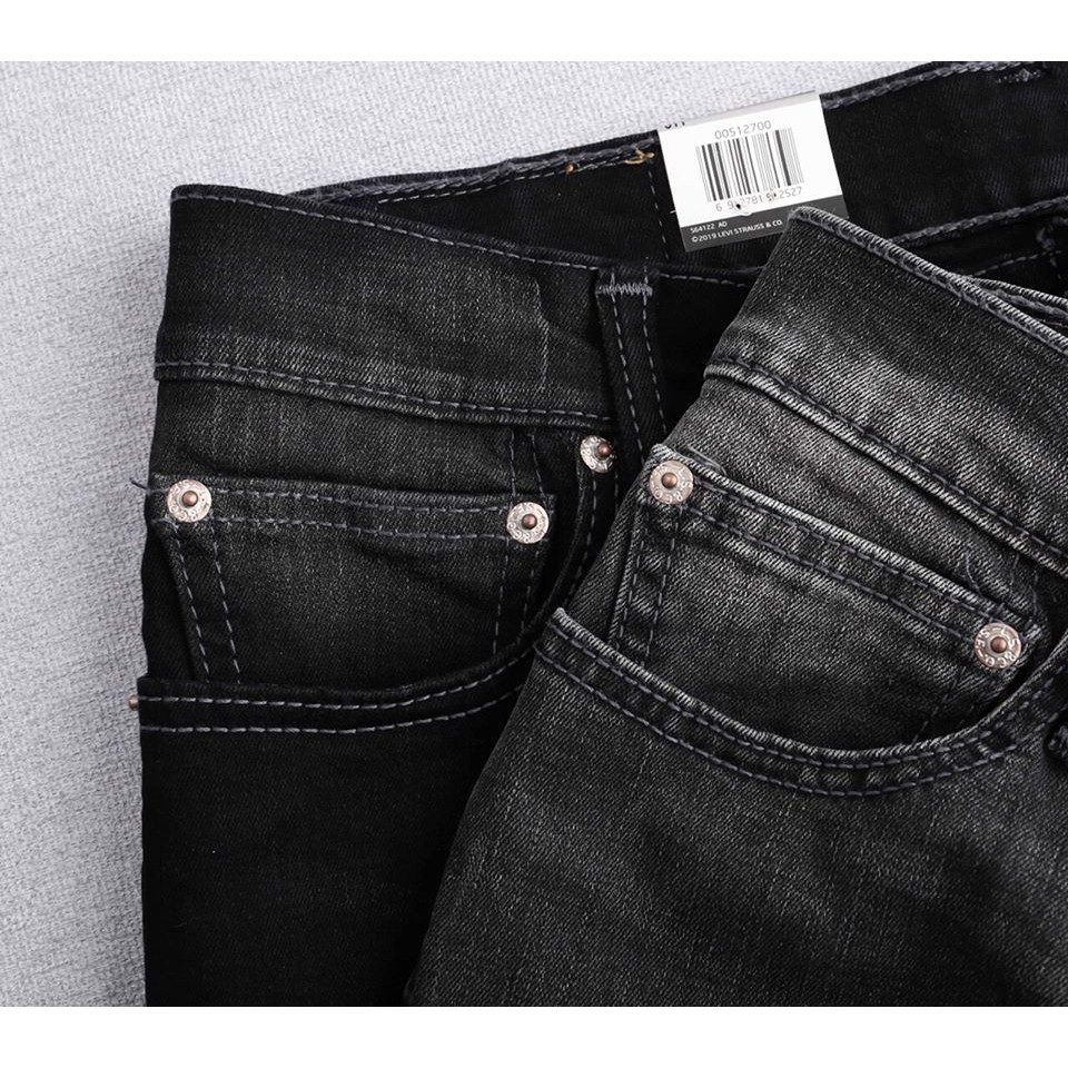 Quần Bò Dáng Suông Màu Mài