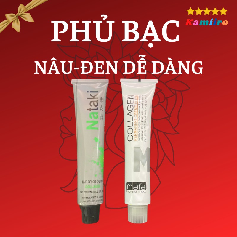 [PHỦ BẠC] Thuốc nhuộm tóc Phủ Bạc màu thời trang cao cấp KAMIIRO