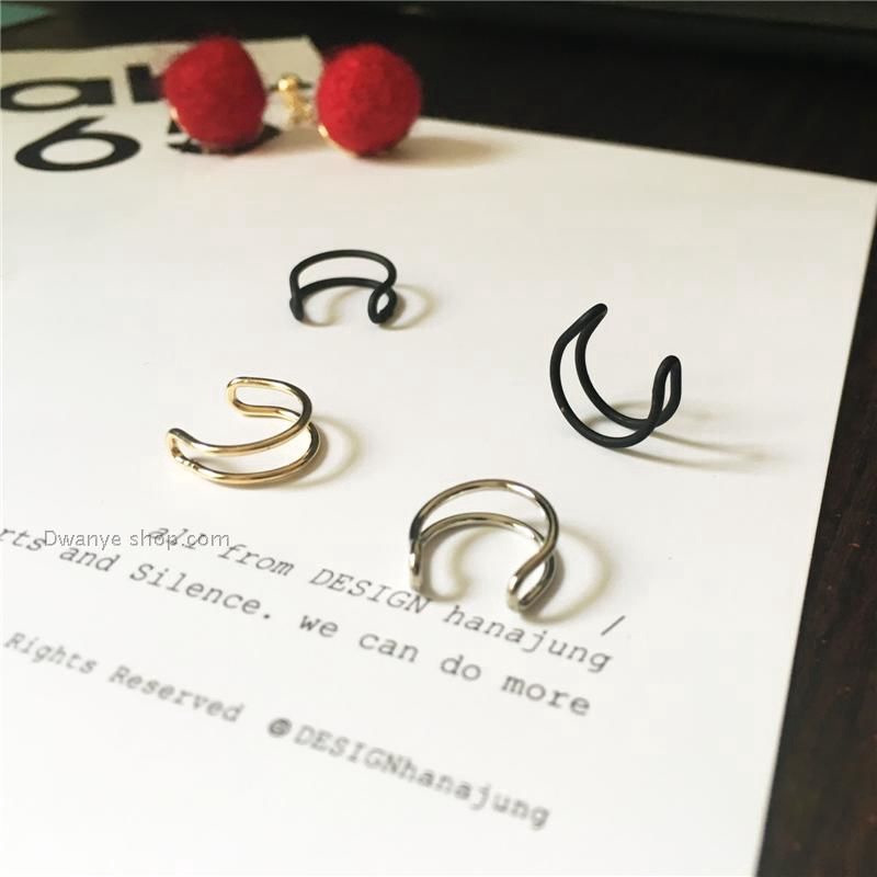 Bông tai tròn phong cách punk đơn giản cá tính