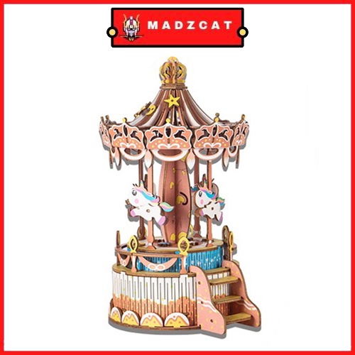 Mô hình đồ chơi lắp ráp Hộp Nhạc Gỗ 3D - Chính hãng