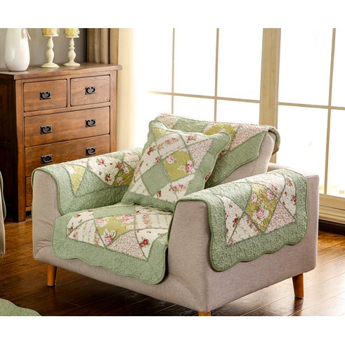 Thảm sofa -Xéo xanh lá