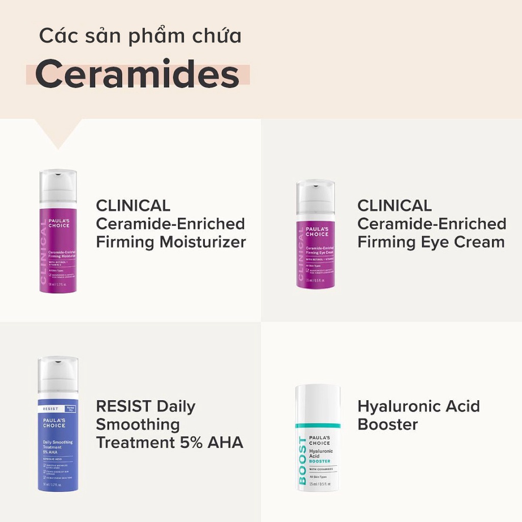 [PAULA'S CHOICE]Kem Dưỡng Mắt Giúp Giảm Thâm Và Bọng Mắt Clinical  Ceramide - Enriched Firming Eye Cream 15ml (Mã 2160)