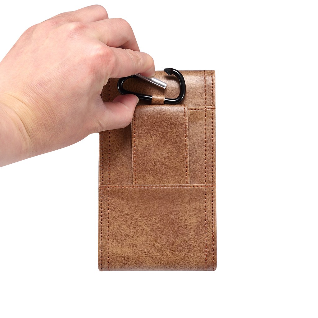 Da siêu mỏng túi đeo thắt lưng đựng điện thoại