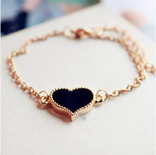 Lắc tay thời trang mặt hình cỏ bốn lá/trái tim phong cách vintage | BigBuy360 - bigbuy360.vn