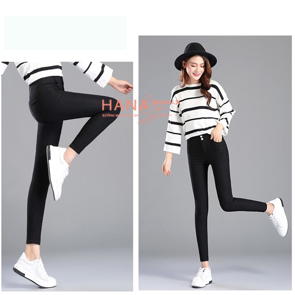 Quần legging nữ cạp cao có túi nâng mông 2 cúc khóa - Quần legging đen dài co giãn gen bụng vải dày Umi tập gym thể thao | BigBuy360 - bigbuy360.vn