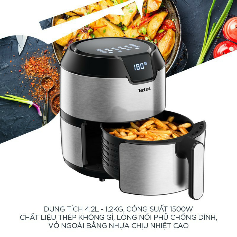 [CHÍNH HÃNG] Nồi chiên không dầu TEFAL EY401D15 4.2L