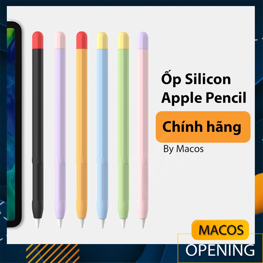 Vỏ bao ốp silicon, case cho bút Apple Pencil 1 và Pencil 2 - Macos cover loại 1 (AP05)