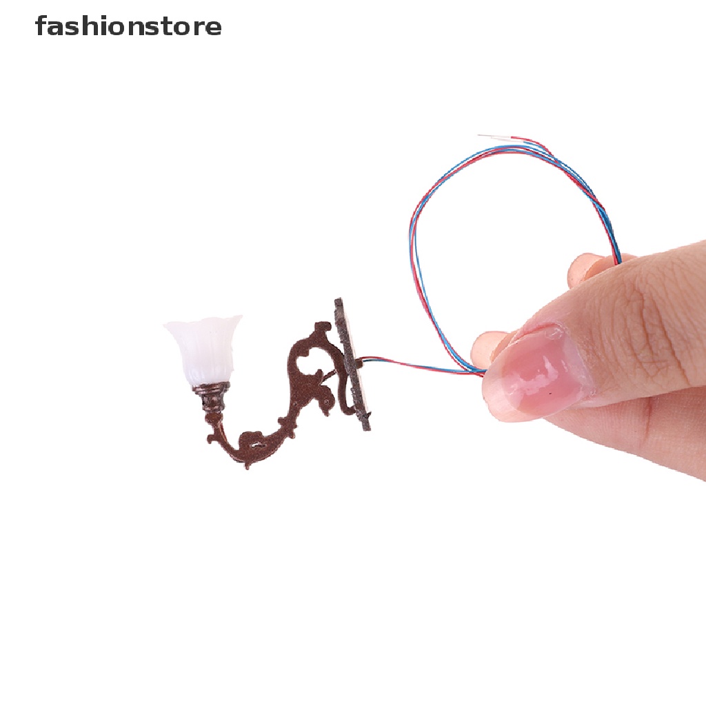 Set 2 Đèn Led Treo Tường Tỉ Lệ 1 / 12 Trang Trí Nhà Búp Bê / Sân Vườn