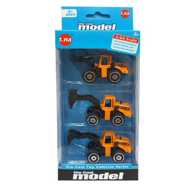 Đồ chơi sưu tầm bộ 3 xe mô hình kim loại TNA (1:64) TN-1018A