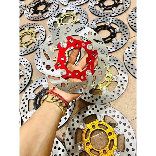 Đĩa Thắng Trước 4 lỗ size 190mm gắn như Zin VARIO CLICK VISION - Khoen Inox 304 Không Gỉ, nhiều màu lựa chọn