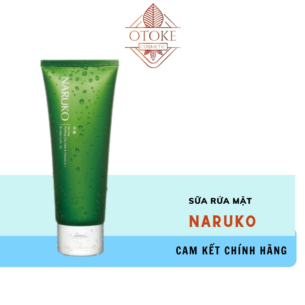 Sữa Rửa Mặt Naruko Tea Tree Purifying Clay Mask &amp; Cleanser 120g
