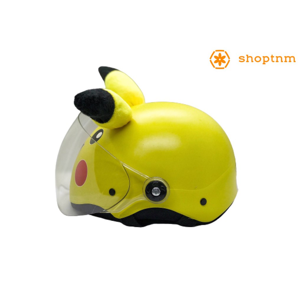 Nón bảo hiểm cho bé PIKACHU cho trẻ em 3-6t, Mũ bảo hiểm cho bé đẹp và trẻ em dễ thương, mũ bảo hiểm cho bé trai và gái