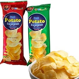 Bim Bim Snack Khoai Tây Potato Miếng bào mỏng VeLa, Đồ Ăn Vặt Cổng Trường