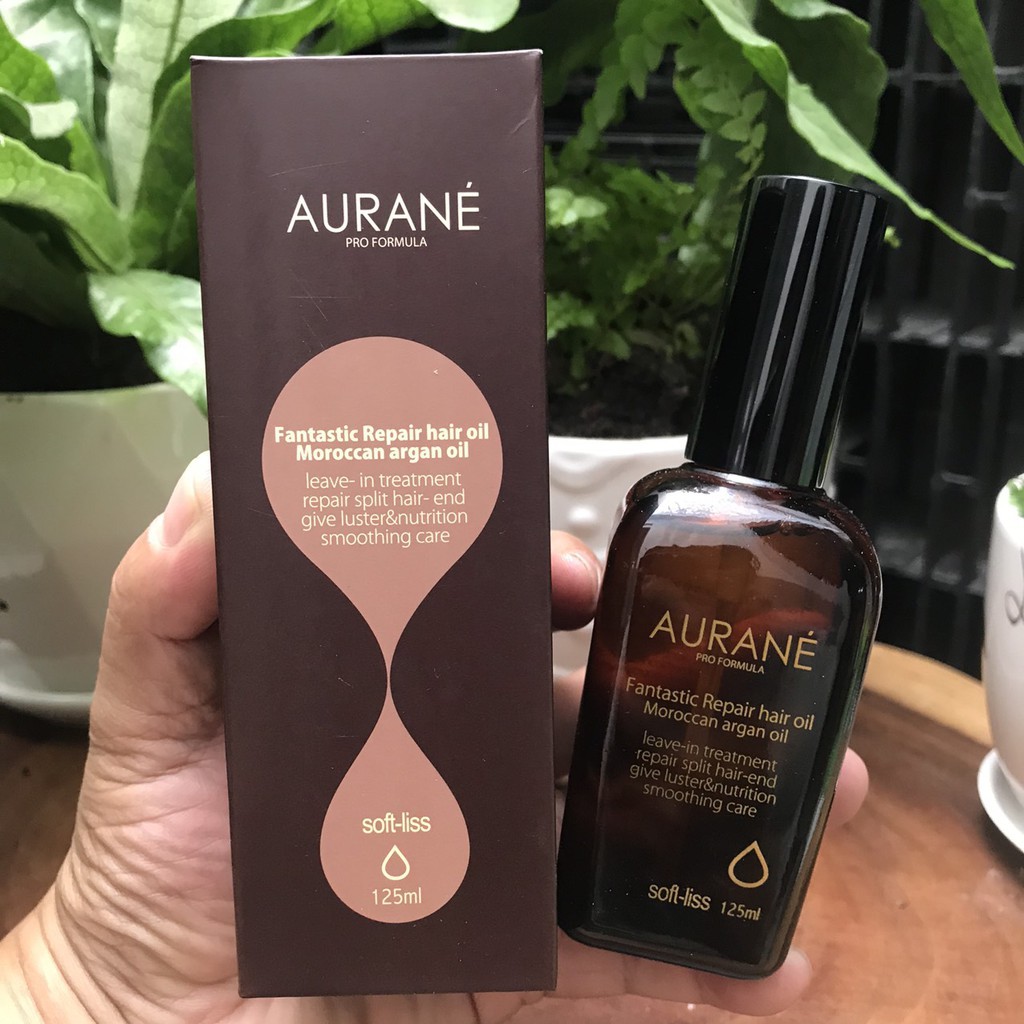Tinh dầu dưỡng tóc Soft-liss Aurane Moroccan Argan Oil, bóng mượt chiết xuất tinh dầu argan 125ml