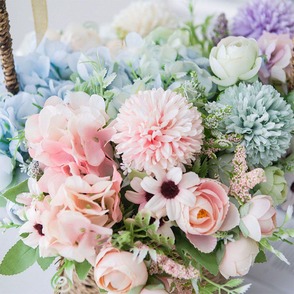 Bó Hoa Hồng Giả Bằng Lụa Cao Cấp Sang Trọng