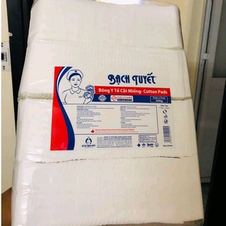 Bông gòn Bạch Tuyết cắt miếng (size 7x7 cm) dùng trong spa và thẩm mỹ viện