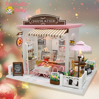 Bộ đồ nội thất mini bằng gỗ dễ thương cho nhà búp bê