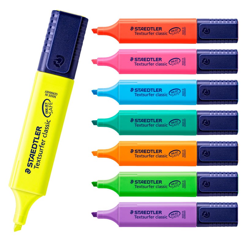 Bút dạ quang (nhớ dòng)/ highlight pen/ STAEDTLER 364 (8 mầu mực - chính hãng)