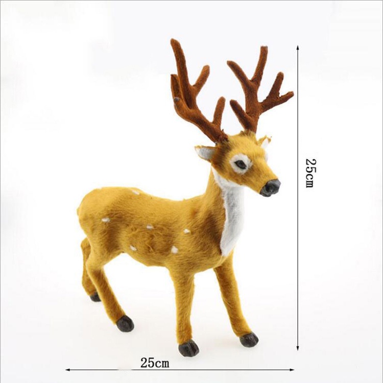 Mô hình tuần lộc bằng nhựa 4 kích thước trang trí lễ giáng sinh