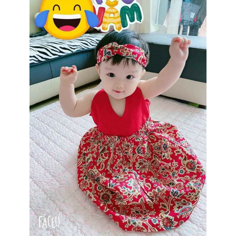 Đầm thôi nôi, đầy tháng cho bé sơ sinh dễ thương