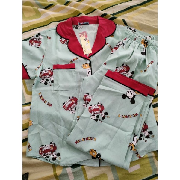 bộ pizama lụa Hàn chuẩn shop