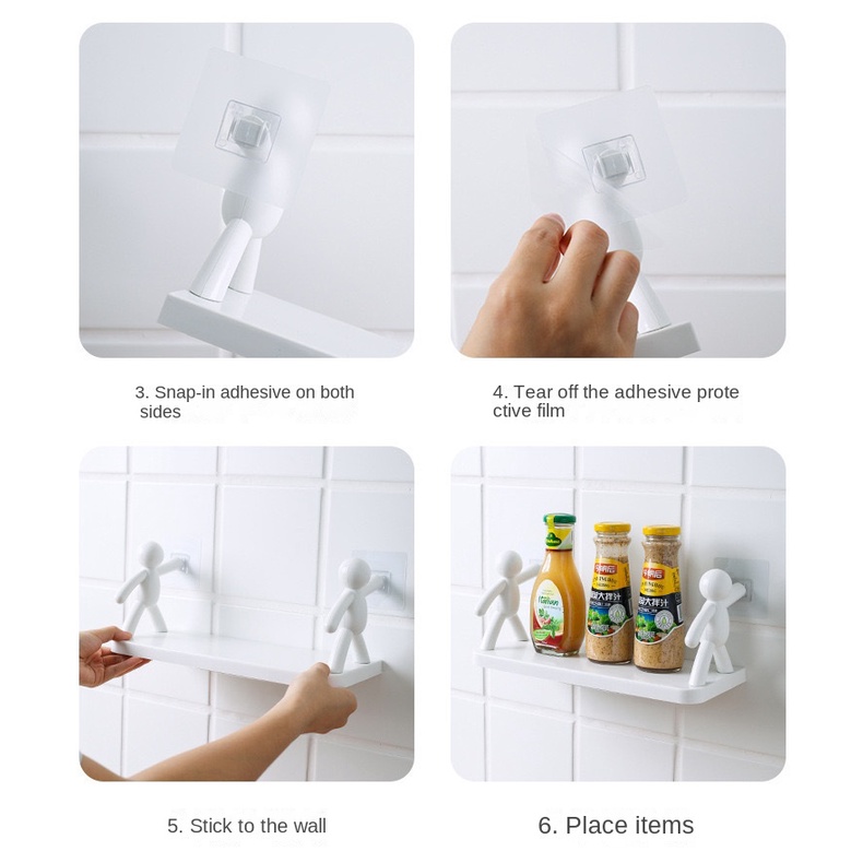 Giá Treo Tường Nhà Bếp Phòng Tắm Phong Cách Nhật Bản Kiểu Mới