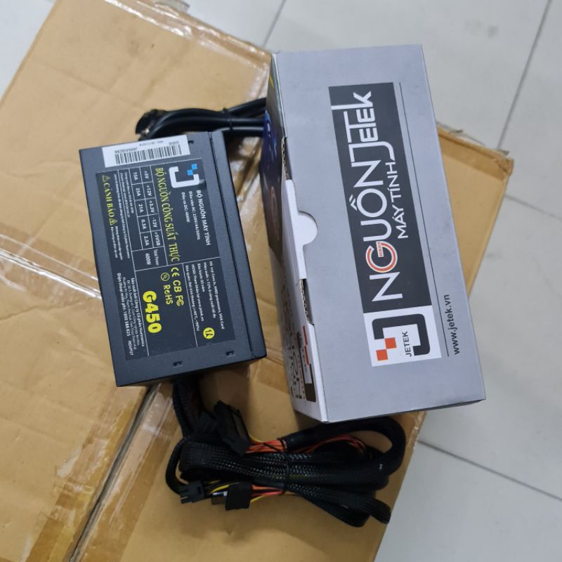 Nguồn Jetek 400W G450 công suất thực + Dây Nguồn