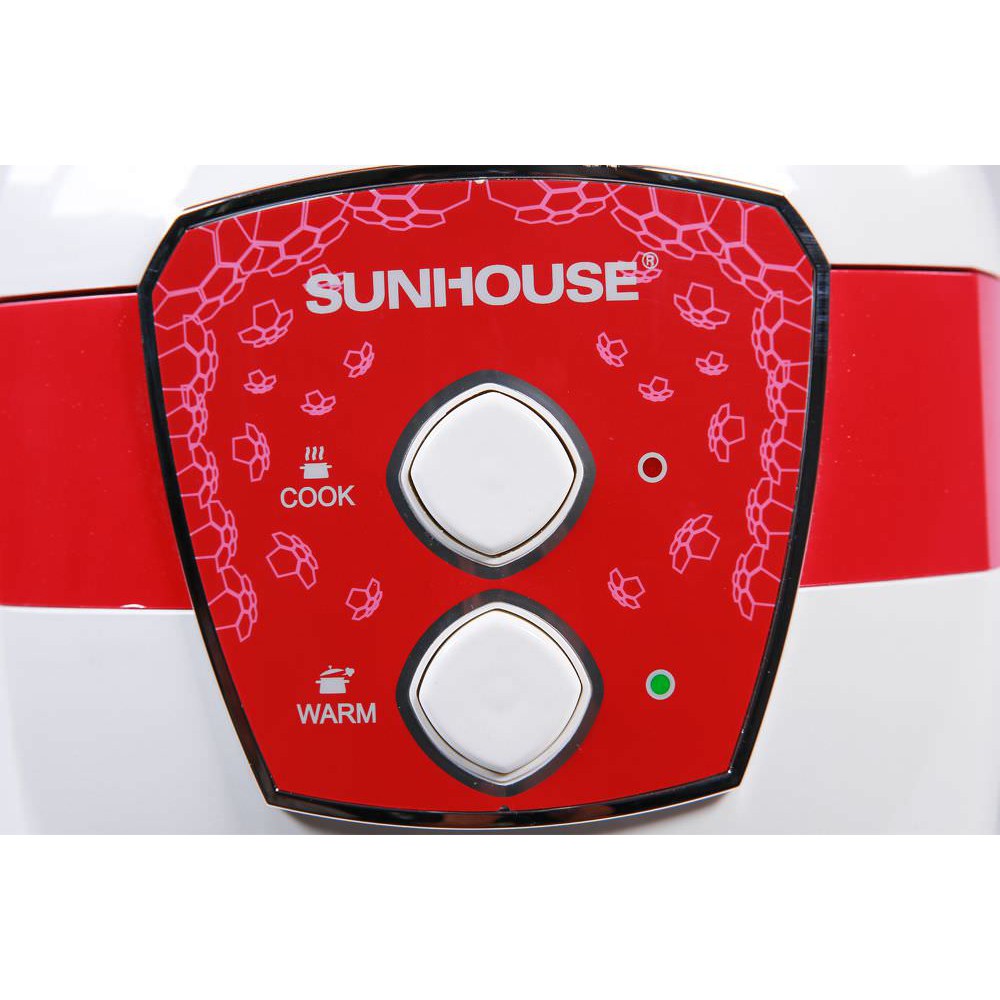 Nồi cơm điện 2L SUNHOUSE MAMA SHD8620 trắng đỏ