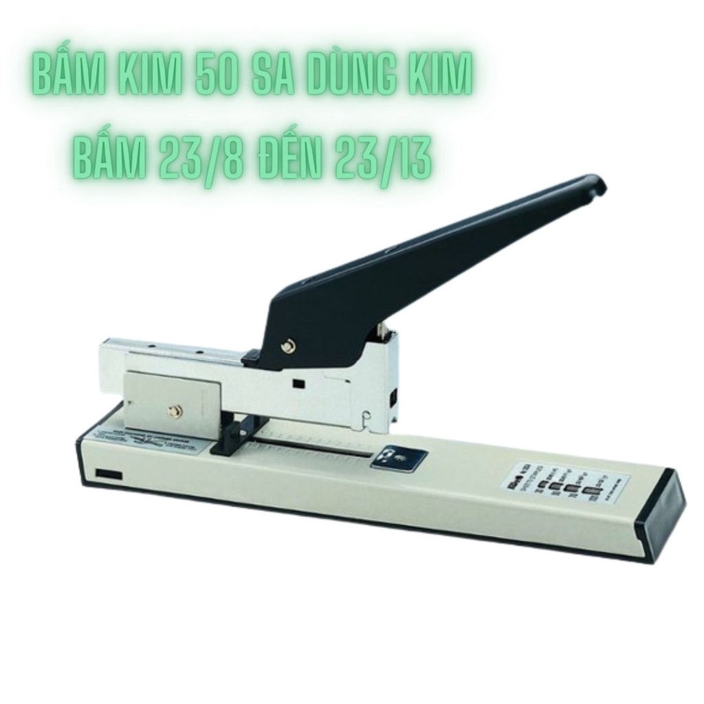 Bấm kim số lớn 50 LA và 50 SA máy bấm kim số đại dập ghim lớn đồ đóng tập
