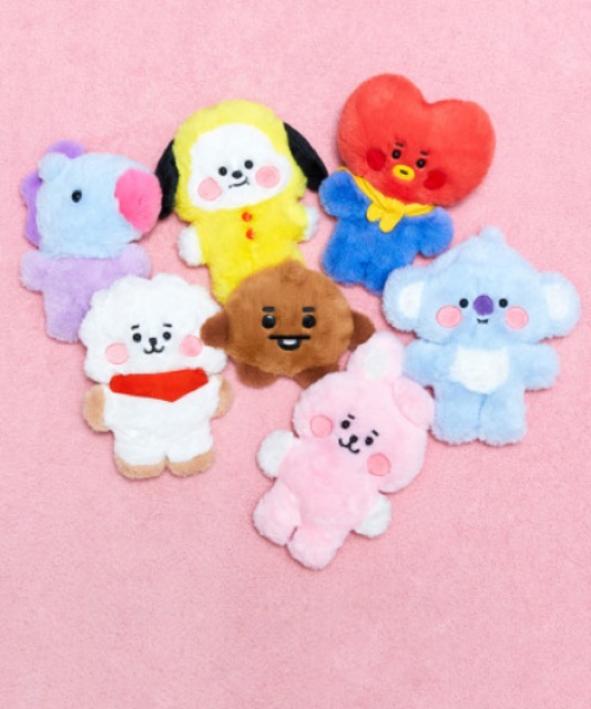 (Sẵn Chimmy) Baby Body BT21 Xù 20cm | Gấu bông chính hãng