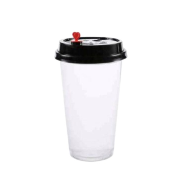 Ly Nhựa Nắp Hình Trái Tim 500ml (10 chiếc) - Ly Trà Sữa Nhà Bee