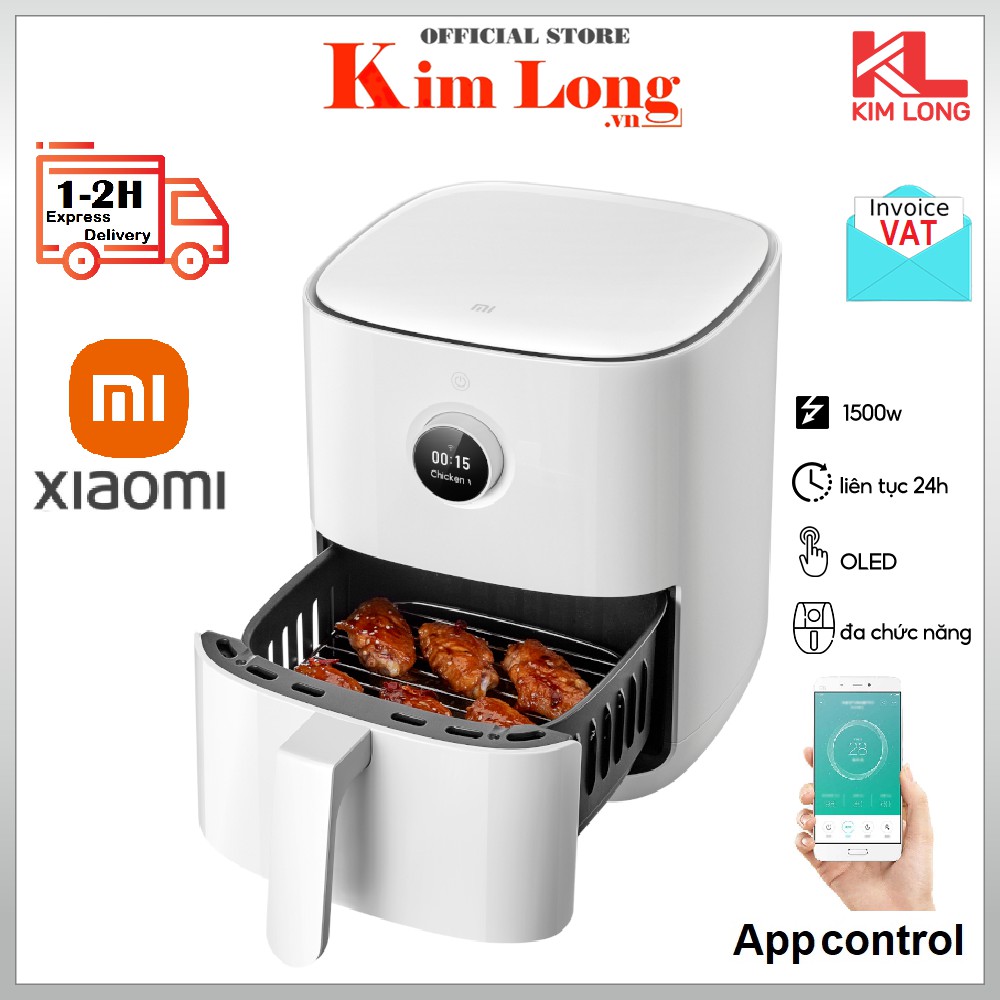 [Quốc tế, BH 12tháng] Nồi chiên Xiaomi không dầu 3.5L Mi Smart Air Fryer MAF02 BHR4849EU - Chính hãng Digiworld