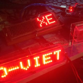 Led matrix 8x32 (khung mica) có kèm arduino