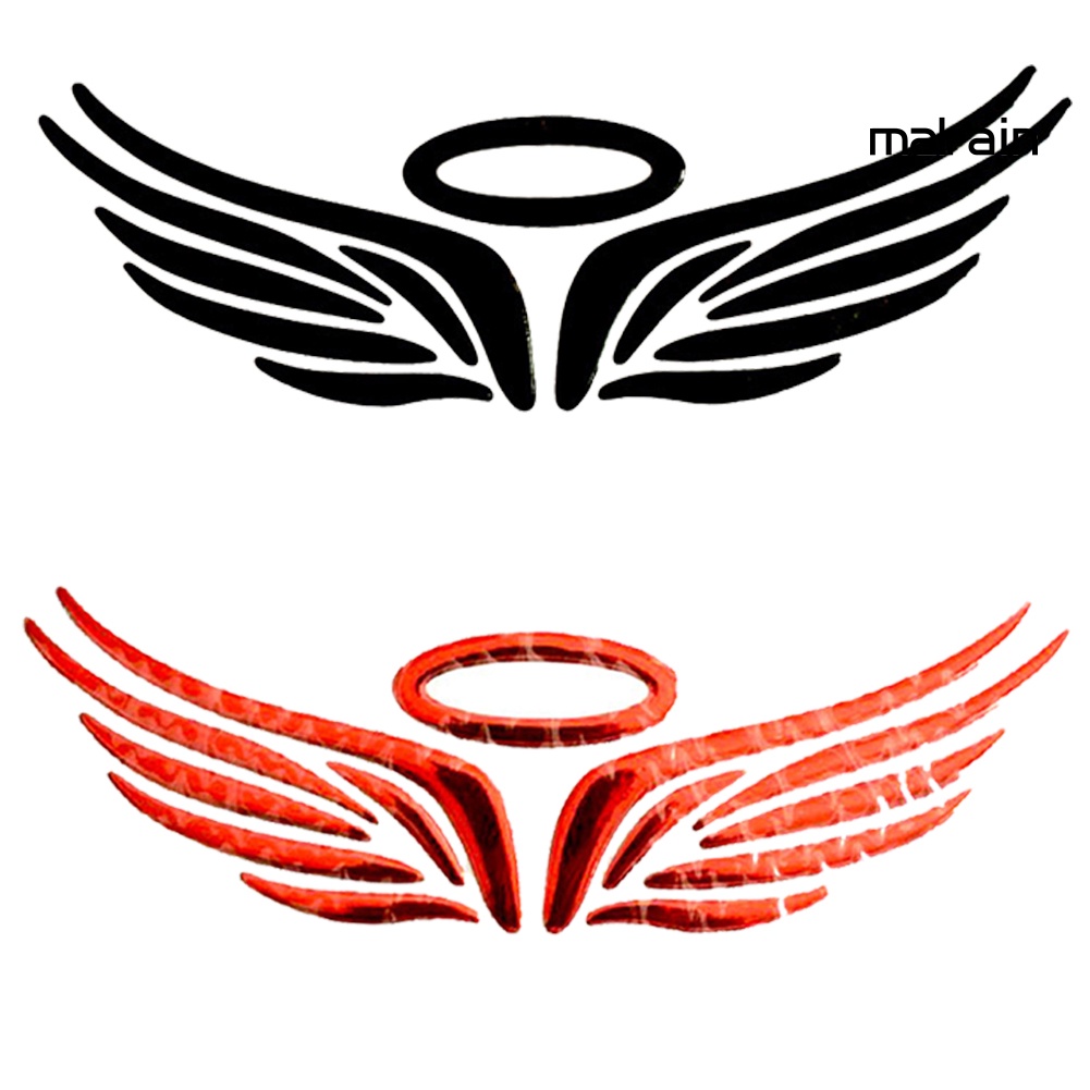 Miếng Dán Trang Trí Xe Hơi Hình Đôi Cánh Thiên Thần 3D Độc Đáo