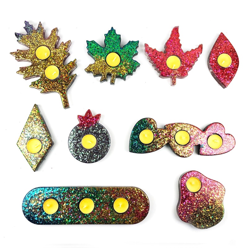 Khuôn Silicone Làm Nến Xà Phòng Hình Lá Phong