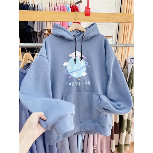 Áo Hoodie Nỉ Lót Bông FUNNY Unisex | BigBuy360 - bigbuy360.vn