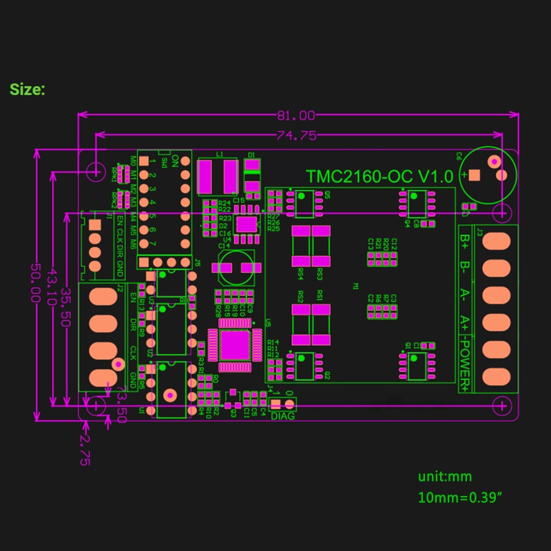 Mô Đun Động Cơ Bước TMC2160 Cho Máy In 3D MKS TMC 2160