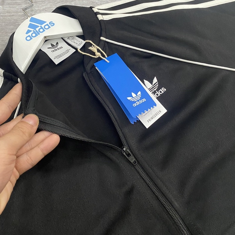 Áo Khoác Bomber Unisex Nam Nữ Adidas SST Track Jacket - Màu Đen
