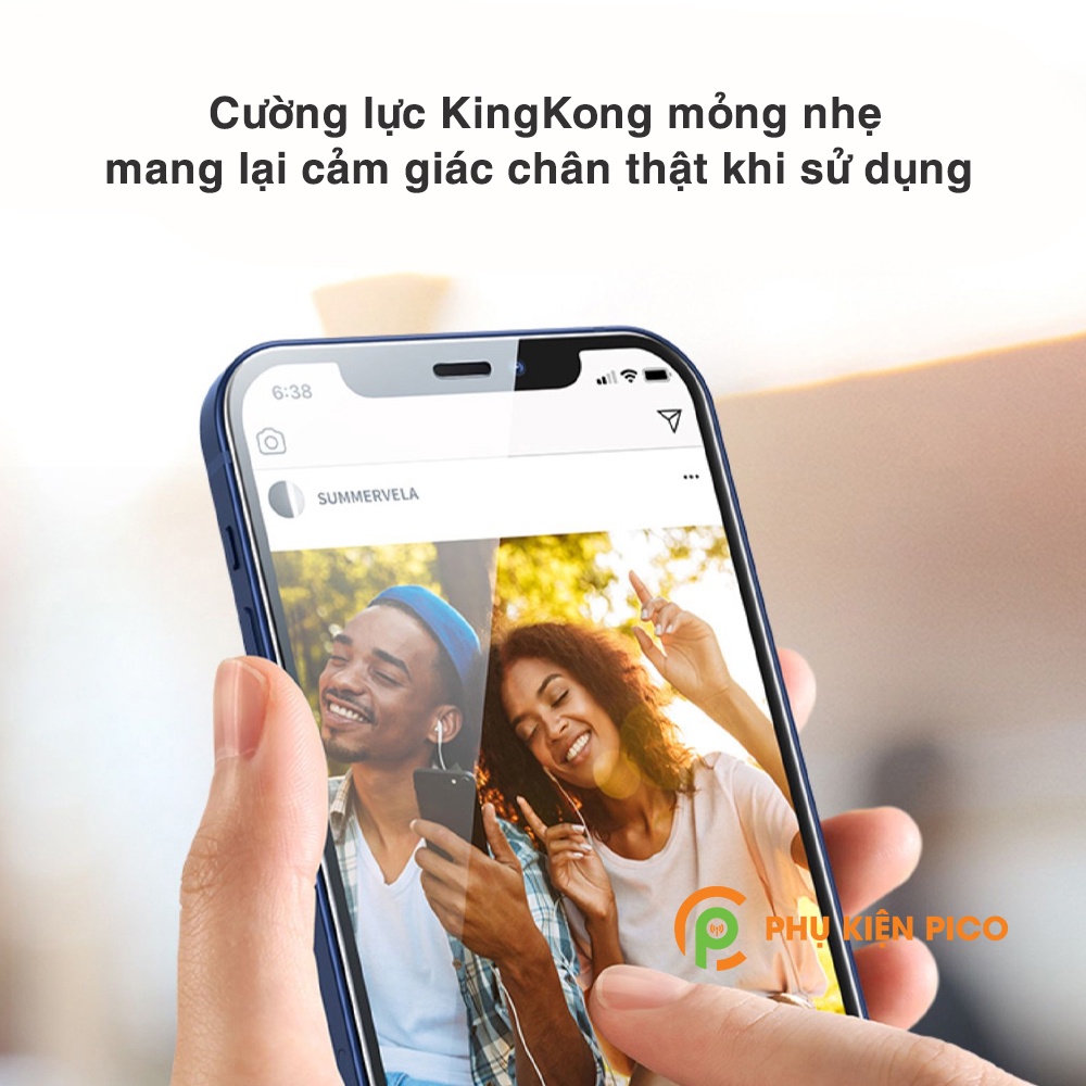 Kính cường lực Iphone 11 / Iphone 12 / Iphone 13 Pro Max KingKong full màn hình - Dán màn hình Iphone 12 Mini