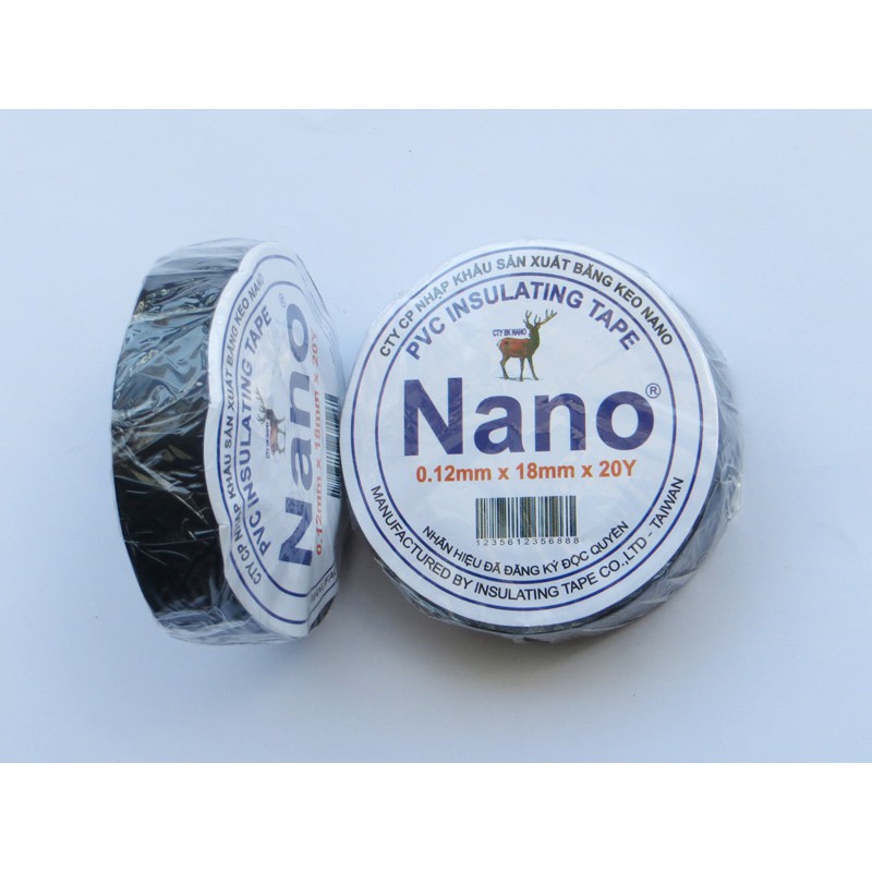 Băng keo đen Nano cách điện 10Y - 20Y