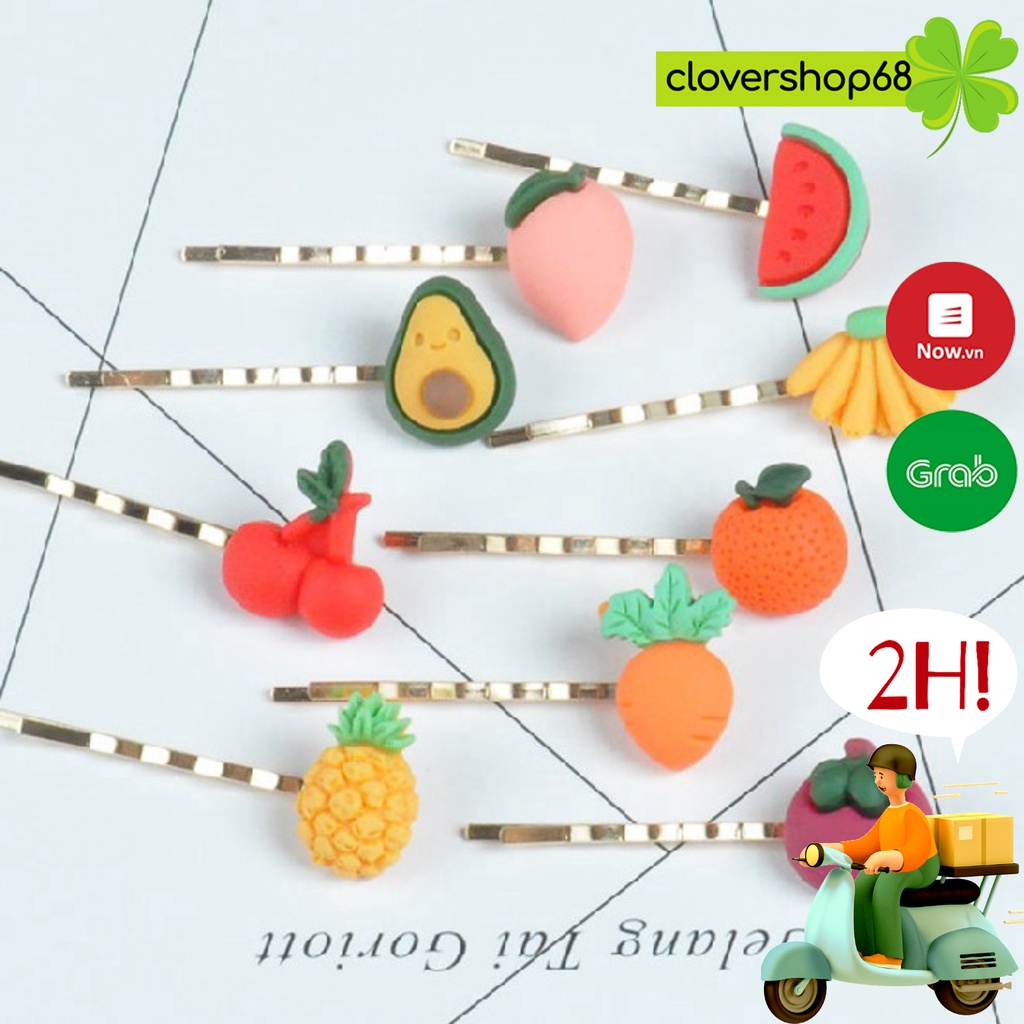 Ghim Cài/ Kẹp Tóc Hoa Quả Hàn Quốc Đáng Yêu Nhiều Mẫu   Clovershop68
