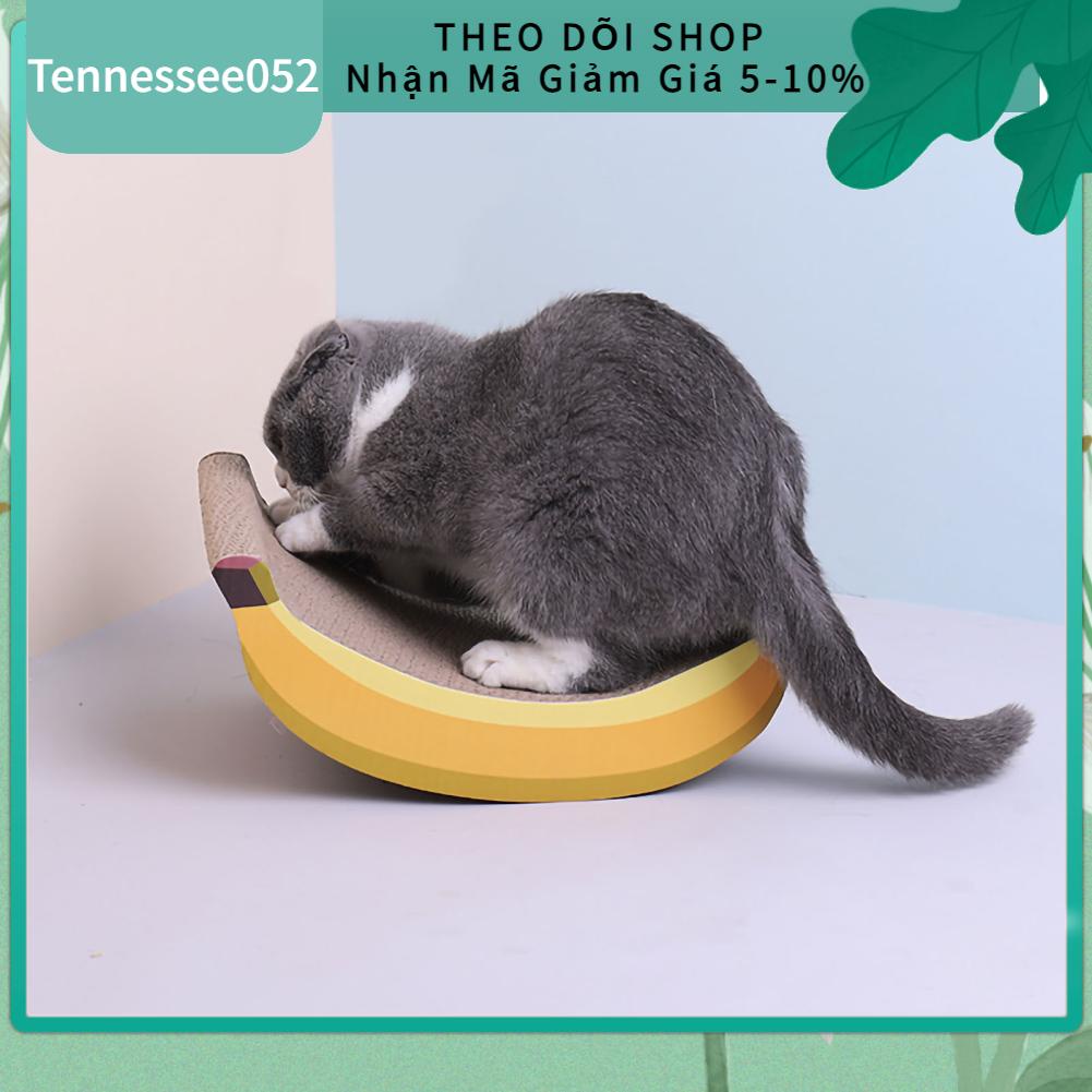 [Hàng HOT] Bàn cào móng cho mèo Hình quả chuối Dễ thương【Tennessee052】