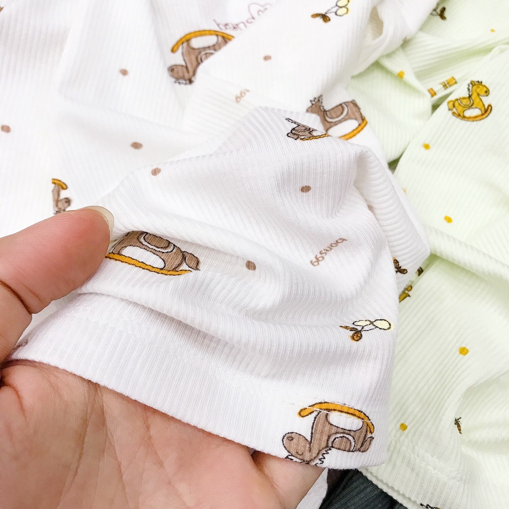 Bộ dài tay bé trai mỏng mát mặc hè thu, điều hoà bon99 BONCT04
