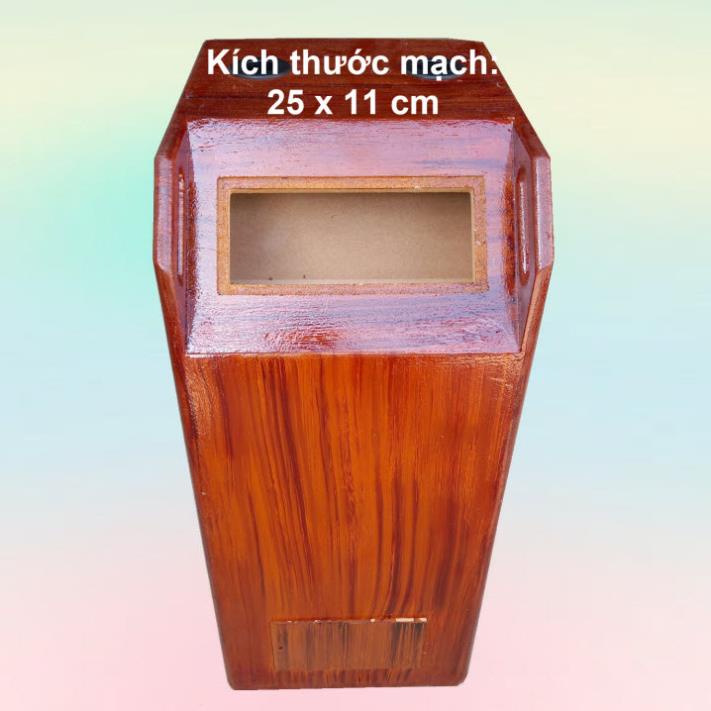 Vỏ thùng loa 2 tấc 5 đôi họa tiết vân gỗ