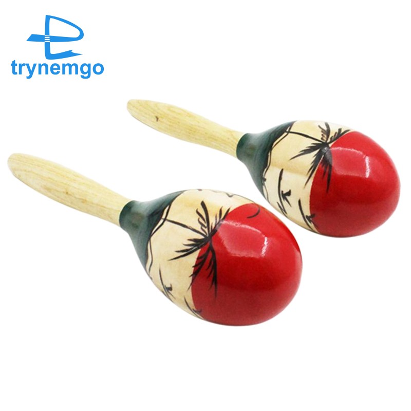 Cặp lắc tay Maraca bằng gỗ sáng tạo