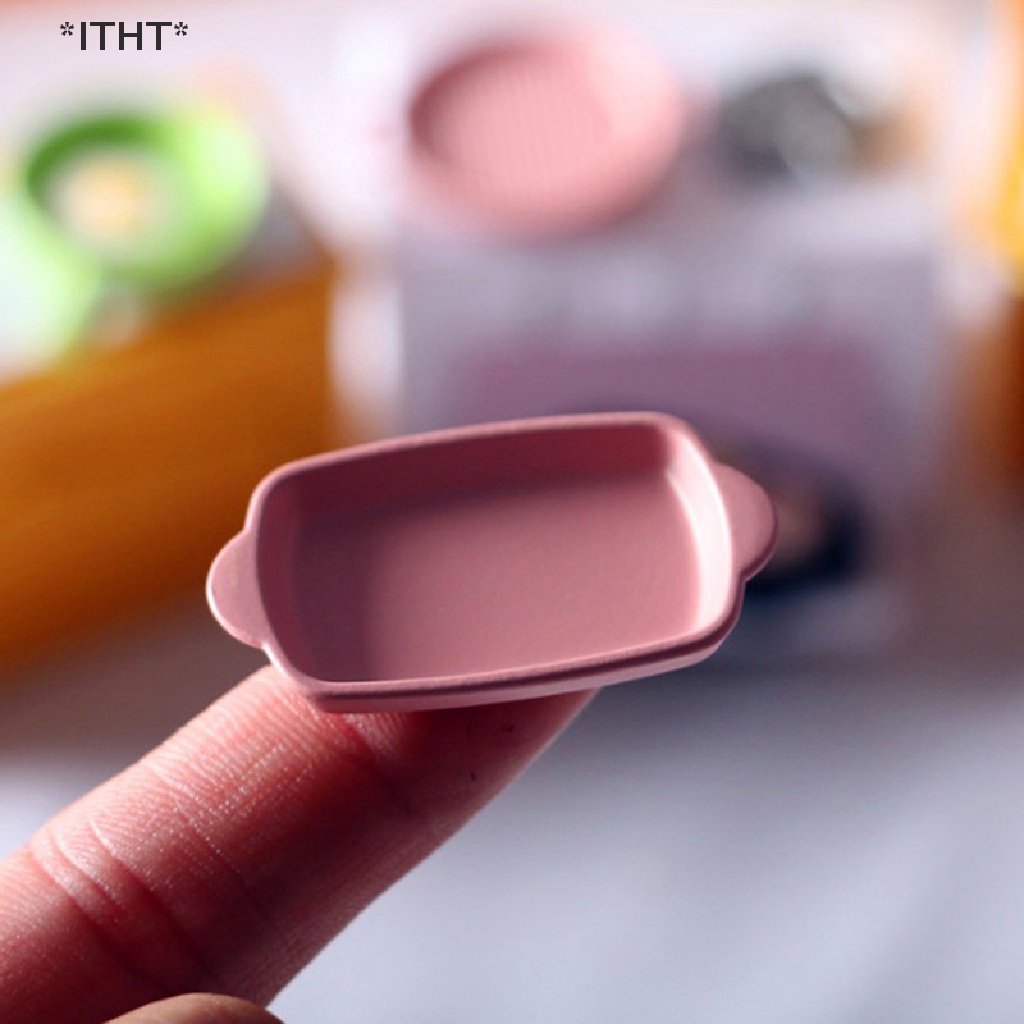 Set 4 Chảo Nướng Thịt Bít Tết Phong Cách Nhật Bản Cho Nhà Búp Bê