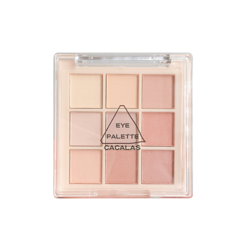 Bảng phấn mắt Jiugongge 9 màu hiệu ứng nhung lì lâu trôi làm đẹp cho nữ