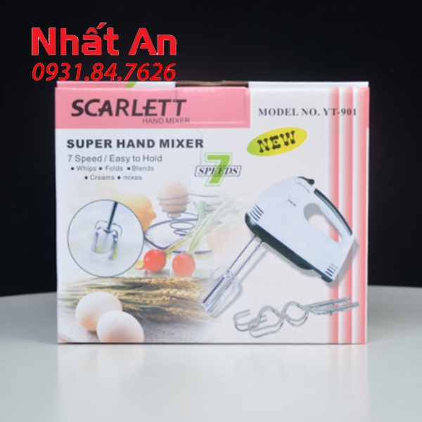 Máy đánh trứng cầm tay điện gia dụng Scarlett 180W