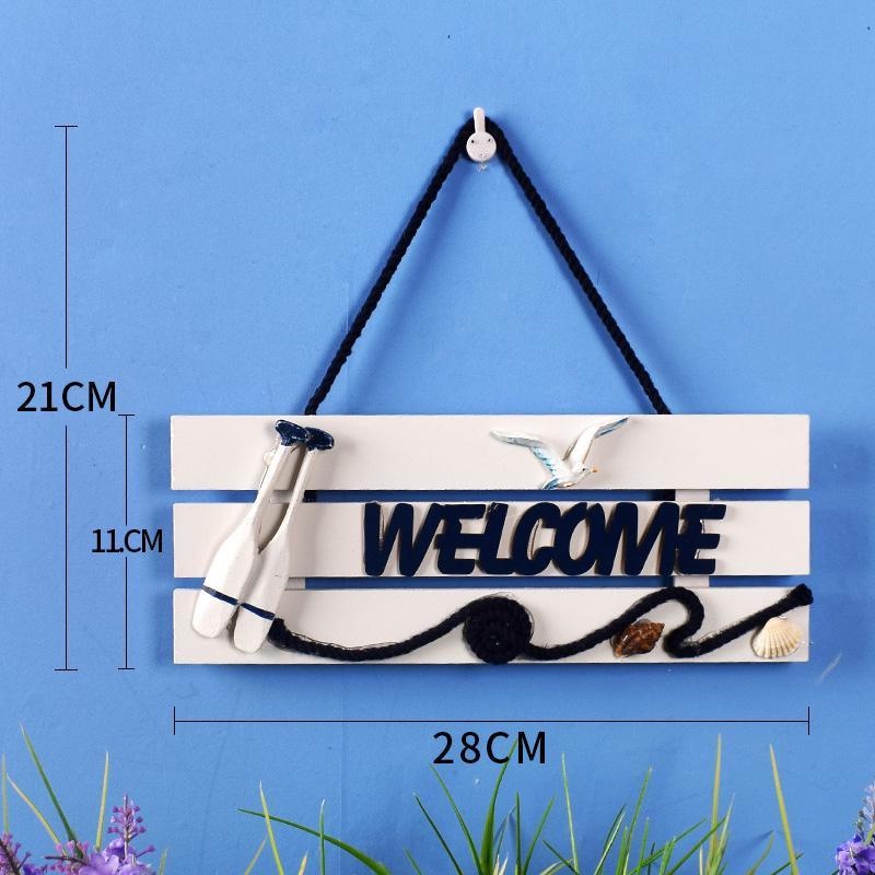 Bảng Hiệu Treo Tường Trang Trí Hình Hàng Rào Phong Cách Địa Trung Hải Độc Đáo